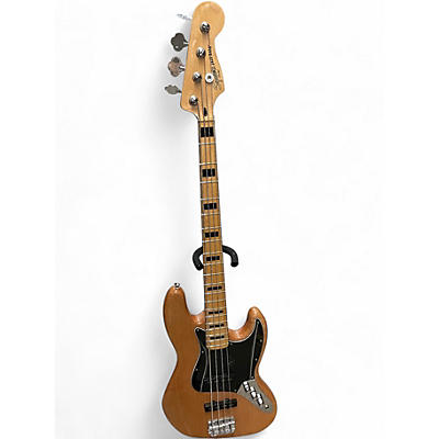 Used Squier Vintage Modified Jazz Bass Natural Electric Bass Guitar