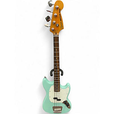 Used Squier Vintage Modified Mustang Bass Seafoam Green Electric Bass Guitar