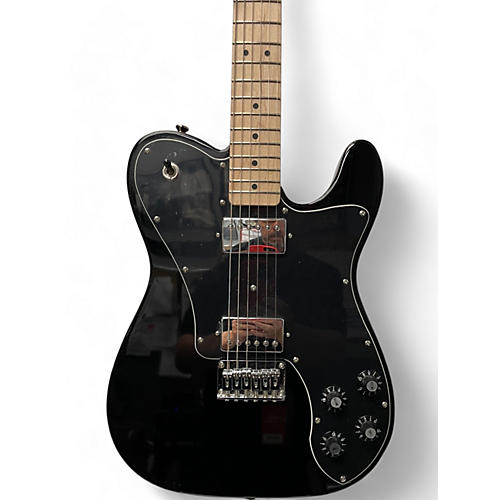 Squier Used Squier Vintage Modified Telecaster Deluxe Black Solid Body Electric Guitar Black