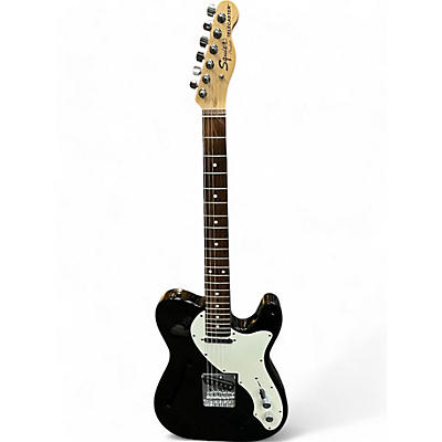 Squier Used Squier Vintage Modified Thinline Telecaster Black Hollow Body Electric Guitar