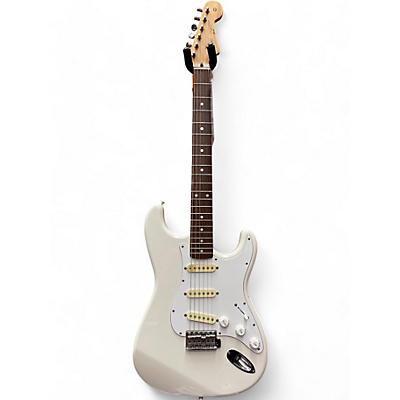 Used Squier Wayne’s World Stratocaster  White Solid Body Electric Guitar