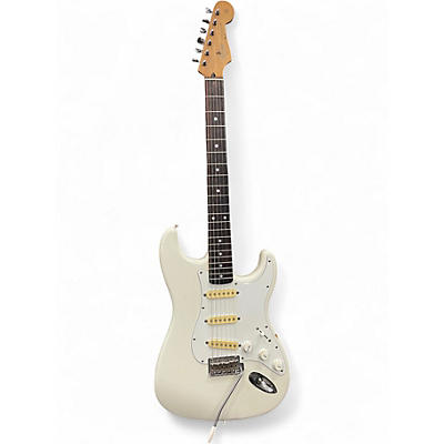 Used Squier Wayne's World Stratocaster White Solid Body Electric Guitar