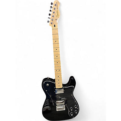 Used Squier affinity deluxe Black Solid Body Electric Guitar