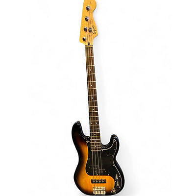 Used Squier affinity p bass 2 Color Sunburst Electric Bass Guitar