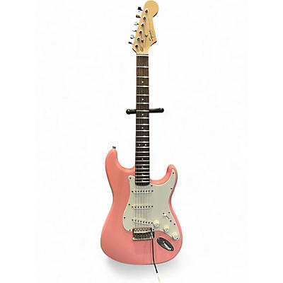 Squier Used Squier bullet Stratocaster Shell Pink Solid Body Electric Guitar