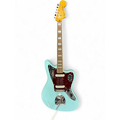 Used Squier classic vibe 1970s jaguar Daphne Blue Solid Body Electric Guitar