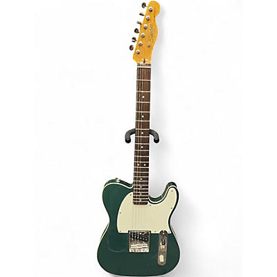Used Squier custom esquier Green Solid Body Electric Guitar