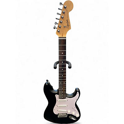 Used Squier debut collection stratocaster Black Solid Body Electric Guitar