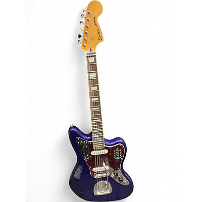 Used Squier jaguar Purple Solid Body Electric Guitar
