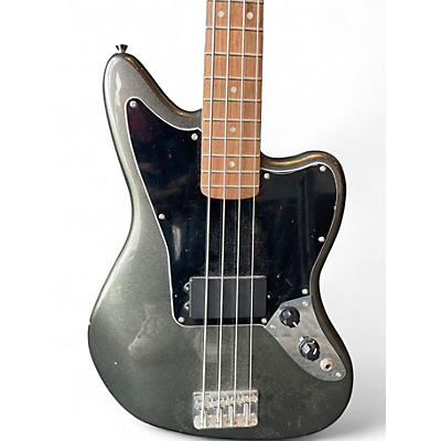 Used Squier jaguar bass Silver Electric Bass Guitar
