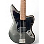 Used Squier jaguar bass Silver Electric Bass Guitar Silver