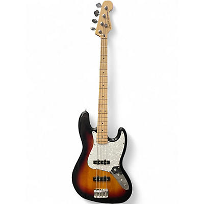Used Squier jazz bass 2 Color Sunburst Electric Bass Guitar