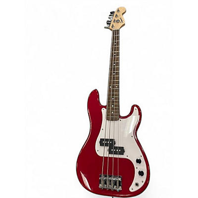 Used Squier mini precision bass Dakota Red Electric Bass Guitar