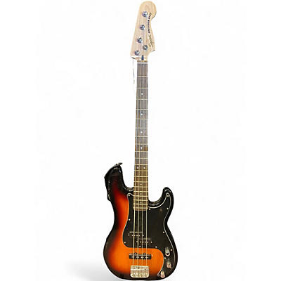 Used Squier p-bass 2 Color Sunburst Electric Bass Guitar