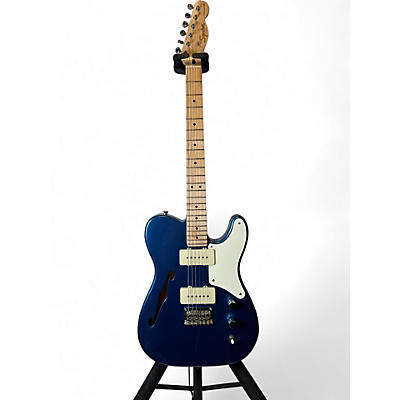 Squier Used Squier paranormal cabronita tele Midnight Blue Hollow Body Electric Guitar