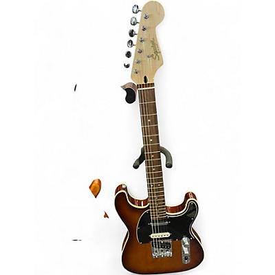 Used Squier paranormal custom nashville stratocaster chocolate 2 tone burst Solid Body Electric Guitar