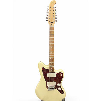 Used Squier paranormal jazzmaster xii Olympic White Solid Body Electric Guitar