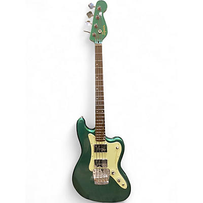 Used Squier paranormal rascal bass Green Solid Body Electric Guitar