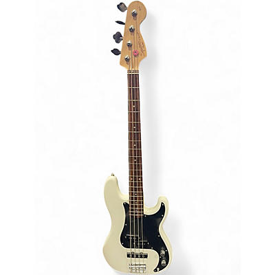 Used Squier pj bass white Electric Bass Guitar