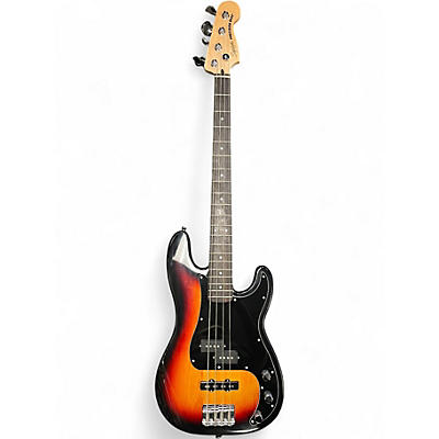 Used Squier precision pj bass sunburst Electric Bass Guitar