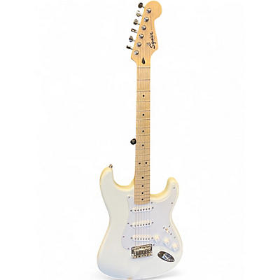 Used Squier sonic sss strat white Solid Body Electric Guitar