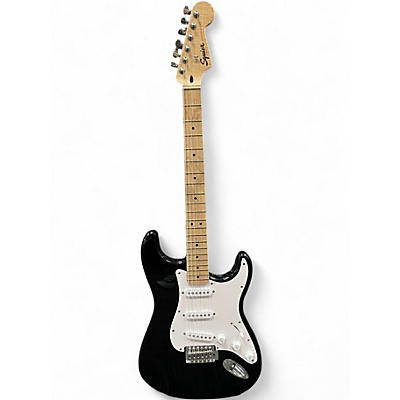 Used Squier sonic stratocaster Black Solid Body Electric Guitar