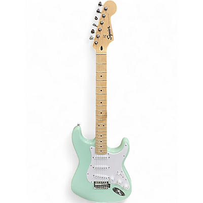 Used Squier sonic stratocaster  LE Surf Green Solid Body Electric Guitar