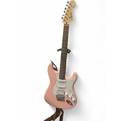 Used Squier sonic stratocaster Shell Pink Solid Body Electric Guitar