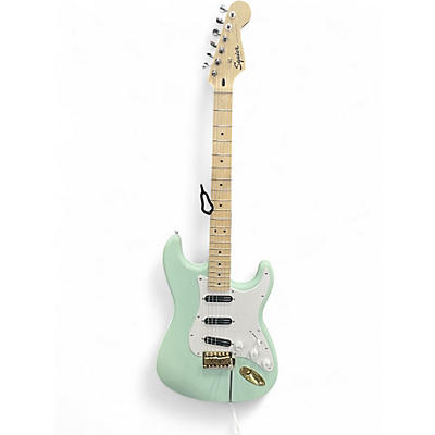 Used Squier sonic stratocaster moded Seafoam Green Solid Body Electric Guitar