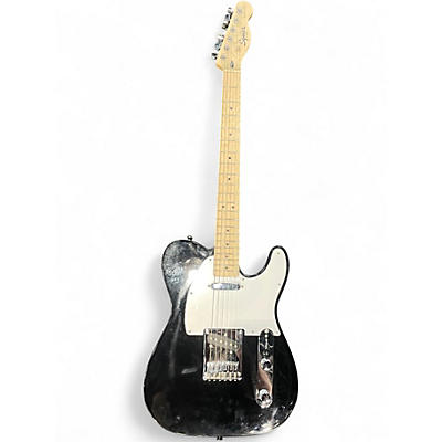 Used Squier sonic telecaster Black Solid Body Electric Guitar