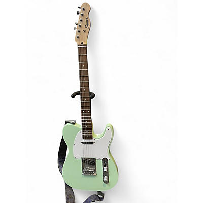 Used Squier sonic telecaster Surf Green Solid Body Electric Guitar