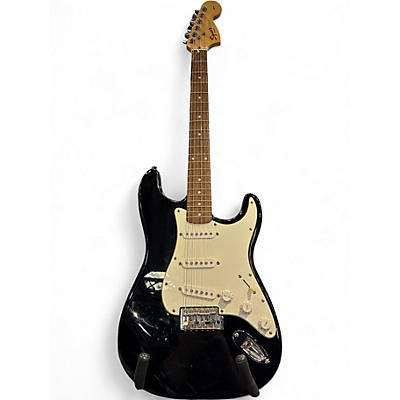 Used Squier strat Black Solid Body Electric Guitar
