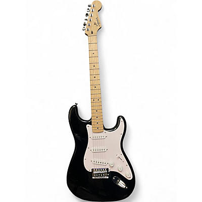 Used Squier  stratocaster Black Solid Body Electric Guitar