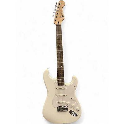 Used Squier stratocaster White Solid Body Electric Guitar