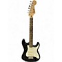 Used Squier stratocaster short scale Black Solid Body Electric Guitar Black