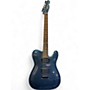 Used Squier telecaster double fat deluxe blue Solid Body Electric Guitar blue
