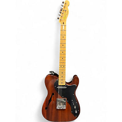Used Squier thinline tele Natural Hollow Body Electric Guitar