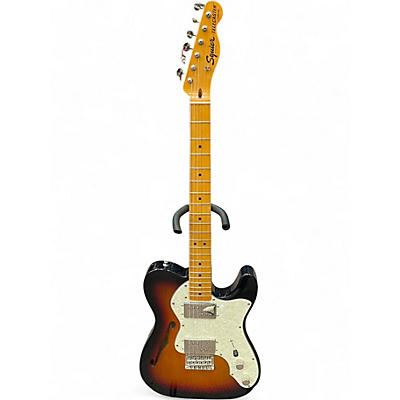 Used Squier thinline telecaster 2 Color Sunburst Solid Body Electric Guitar