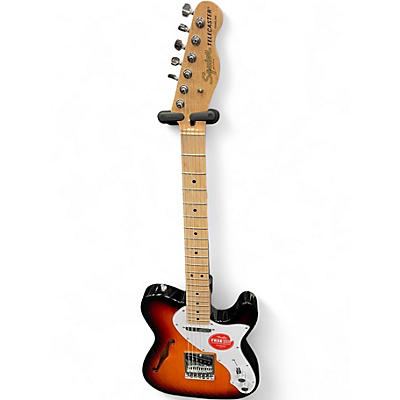 Used Squier thinline telecaster sunburst Solid Body Electric Guitar
