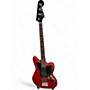 Used Squire By Fender Jaguar Bass SS Candy Apple Red Electric Bass Guitar Candy Apple Red
