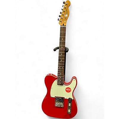 Used Squire CUSTOM ESQUIRE Red Solid Body Electric Guitar