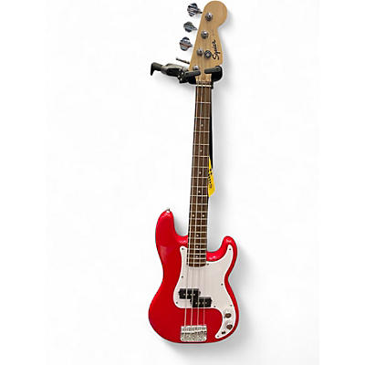 Used Squire mini bass Red Electric Bass Guitar