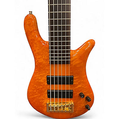 Used Ssd Spector NS6 Trans Orange Electric Bass Guitar