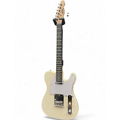 Used Stadium NY-9401 Ivory Solid Body Electric Guitar