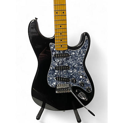 Used Stadium Strat Style Black Solid Body Electric Guitar