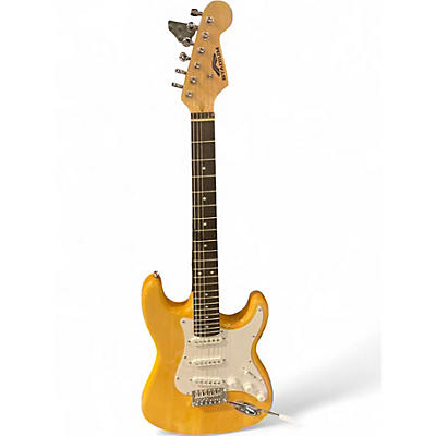 Used Stadium Stratocaster Natural Solid Body Electric Guitar