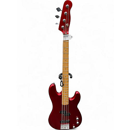 Used Stage Guitars hd1200 Candy Apple Red Metallic Electric Bass Guitar Candy Apple Red Metallic