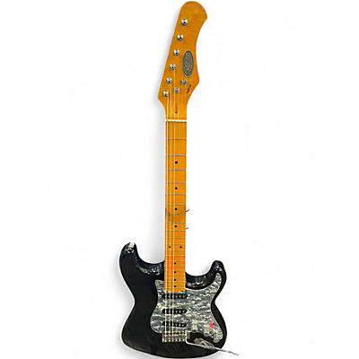Used Stagg 6507gtr Black and Silver Solid Body Electric Guitar