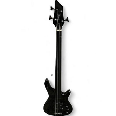 Used Stagg Fretless Bass Black Electric Bass Guitar