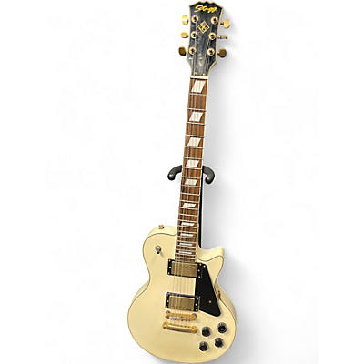 Used Stagg L400-WH AGED WHITE Solid Body Electric Guitar